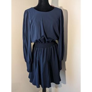 Lilly Pulitzer Navy Long-Sleeve Mini Dress